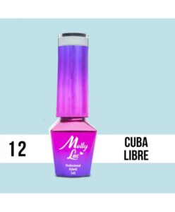 12. MOLLY LAC gel lak -Cuba Libre 5ML Modrá