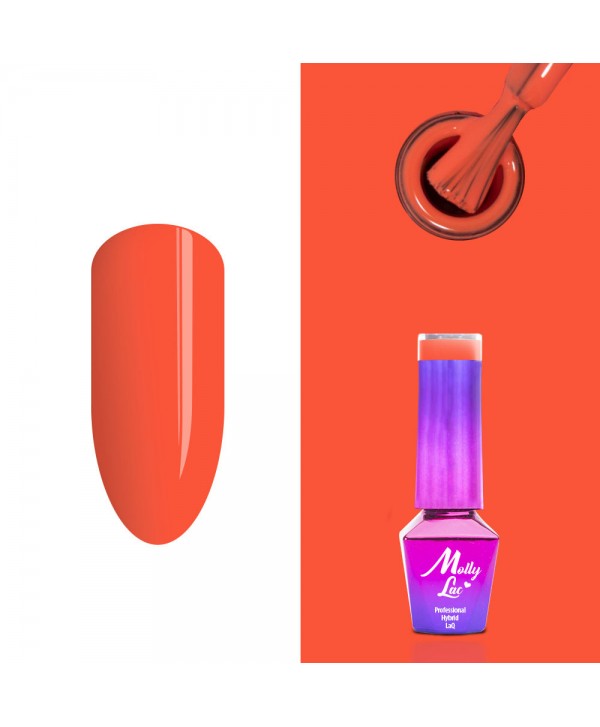 131. MOLLY LAC gel lak - Passion Fruit 5ML Oranžová
