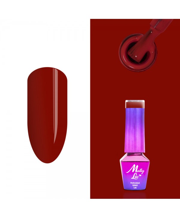 135. MOLLY LAC gel lak - Maroccan Dream 5ML Červená