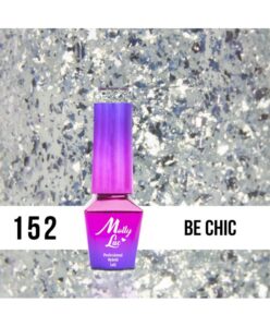 152. MOLLY LAC gel lak - Be Chic 5ML Stříbrná