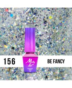 156. MOLLY LAC gel lak - Be Fancy 5ML Stříbrná