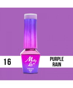 16. MOLLY LAC gel lak -Purple Rain 5ML Fialová