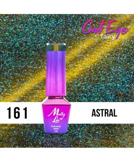 161. MOLLY LAC gél lak - Cat Eye Fairy Astral 5 ml Zlatá