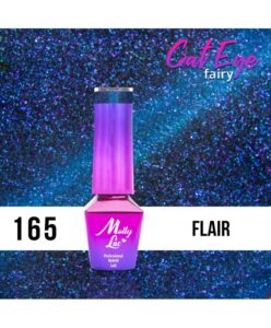 165. MOLLY LAC gél lak - Cat Eye Fairy Flair 5 ml Modrá