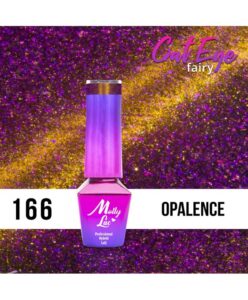 166. MOLLY LAC gel lak - Cat Eye Fairy opál 5ml Fialová