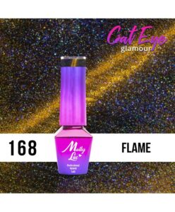 168. MOLLY LAC gel lak - Cat Eye Glamour Flame 5ml Mix Barev