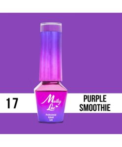 17. MOLLY LAC gel lak -Purple Smoothie 5ML Fialová