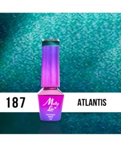 187. MOLLY LAC gel lak Atlantis 5ml Zelená