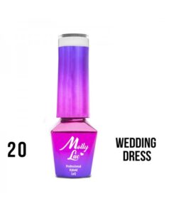 20. MOLLY LAC gel lak - WEDDING DRESS 5ML Bílá