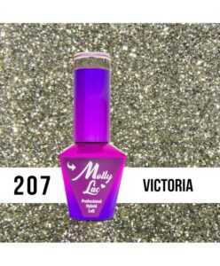 207. MOLLY LAC gel lak - Victoria 5ml Zlatá