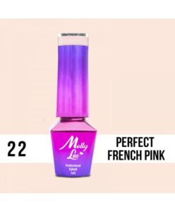 22. MOLLY LAC gel lak - PERFECT FRENCH PINK 5ML Růžová