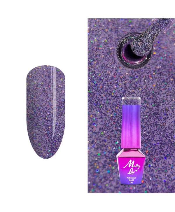 224. MOLLY LAC gel lak - Birthday girl 5ML Fialová
