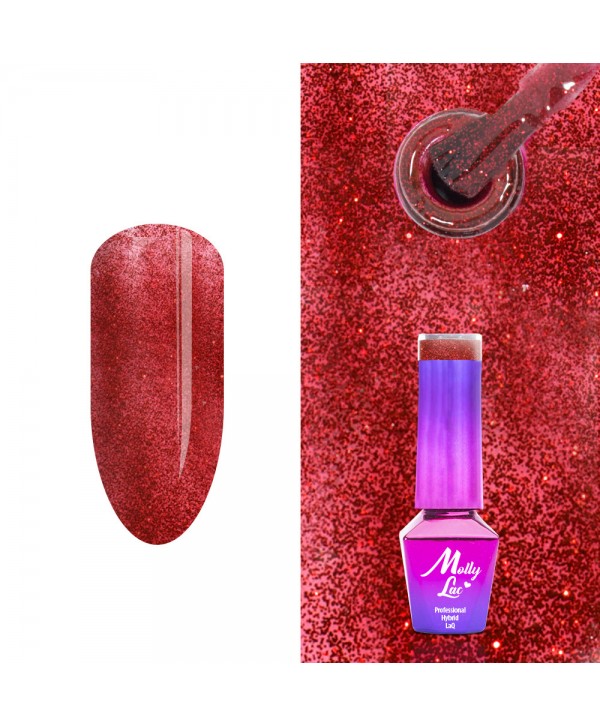 233. MOLLY LAC gel lak - Fifth Avenue 5ML Červená