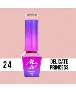 24. MOLLY LAC gel lak - DELICATE PRINCESS 5ML Růžová