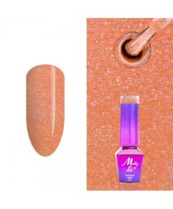 316. MOLLY LAC glitrový gél lak - Glam Rock 5ml Oranžová