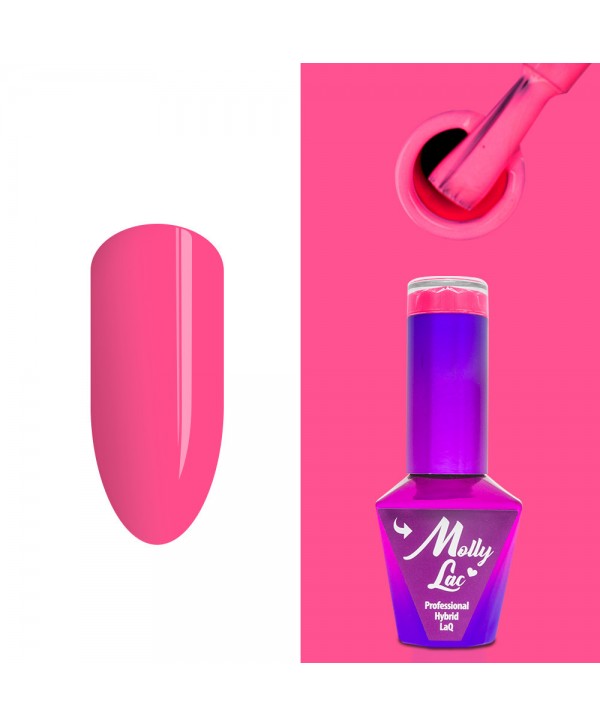 332. MOLLY LAC gel lak Splash Of Pink 5ml Růžová