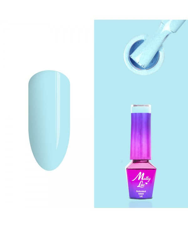 338. MOLLY LAC gel lak Fancy Fashion Blue Pounch 5ML Modrá
