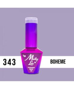 343. MOLLY LAC gel lak Boheme 5ml Šedá