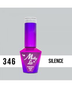 346. MOLLY LAC gel lak Silence 5ml Šedá