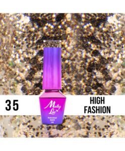 35. MOLLY LAC gel lak - High Fashion 5ML Zlatá