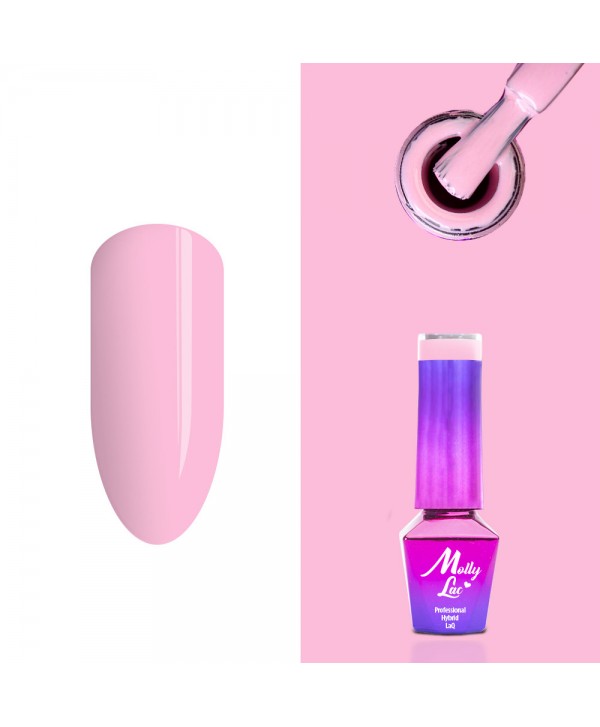 366. MOLLY LAC gel lak - Satin Chiffon 5ML Růžová