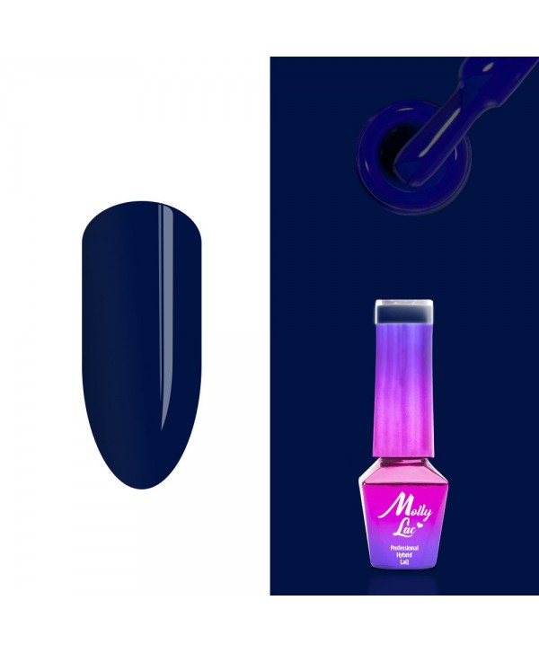 374. MOLLY LAC gel lak - Rockability 5ml Modrá