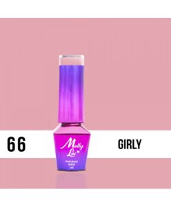 66. MOLLY LAC gel lak - Girly 5ml Růžová