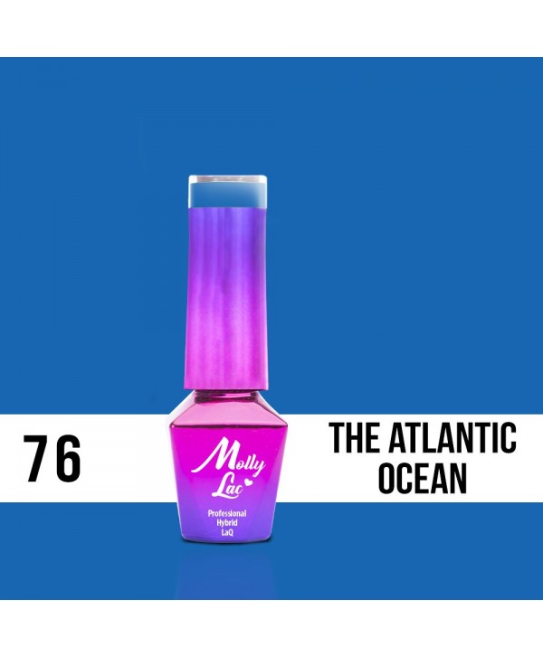 76. MOLLY LAC gél lak -  THE ATLANTIC OCEAN 5ml Modrá