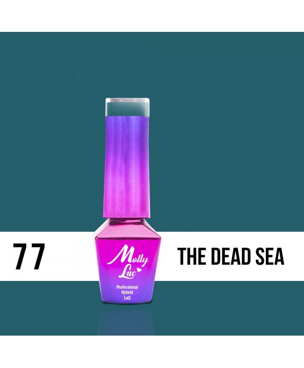 77. MOLLY LAC gel lak - THE DEAD SEA 5ml Modrá
