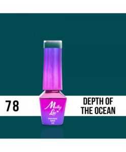 78. MOLLY LAC gel lak - Depth of the ocean 5ML Modrá