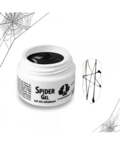 Allepaznokcie spider gel - černý 5ml Černá