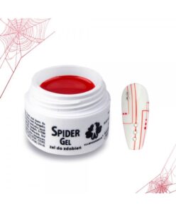 Allepaznokcie spider gel - červený 3ml Červená