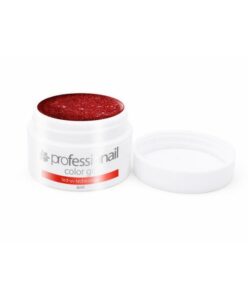 BAREVNÝ LED-UV GEL 5ML Professionail ™ GLITTER DARK RED 2 Červená