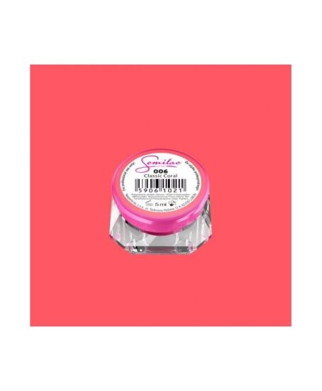 Barevný uv gel Semilac 006 Korálová