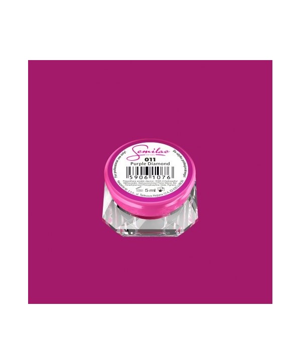 Barevný uv gel Semilac 011 Červená
