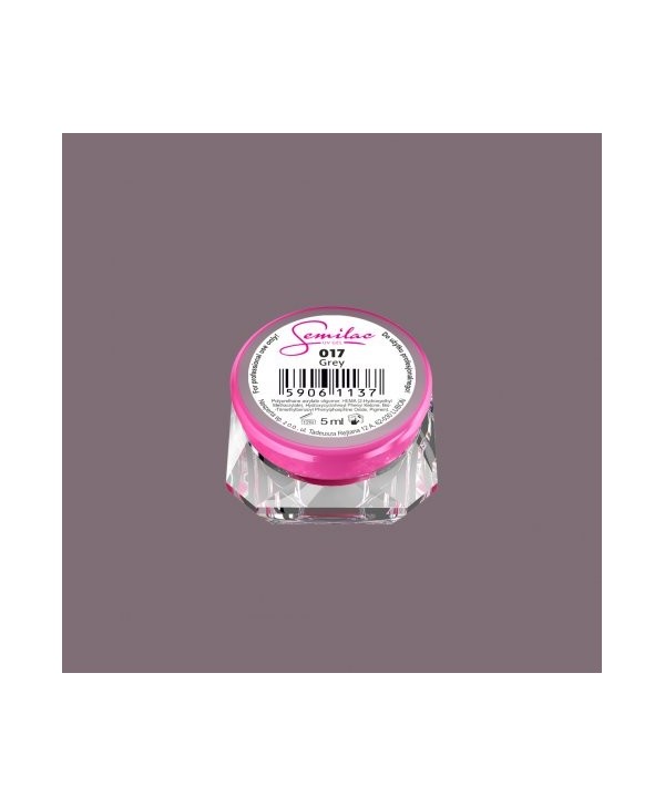 Barevný uv gel Semilac 017 Šedá