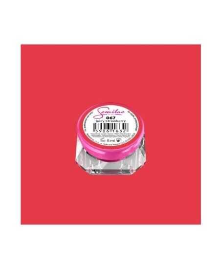 Barevný uv gel Semilac 067 Červená