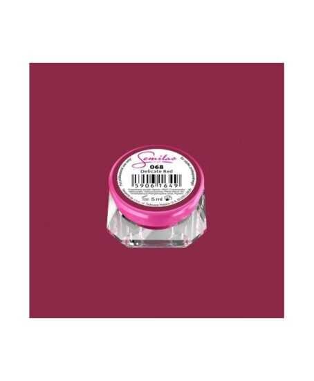 Barevný uv gel Semilac 068 Červená