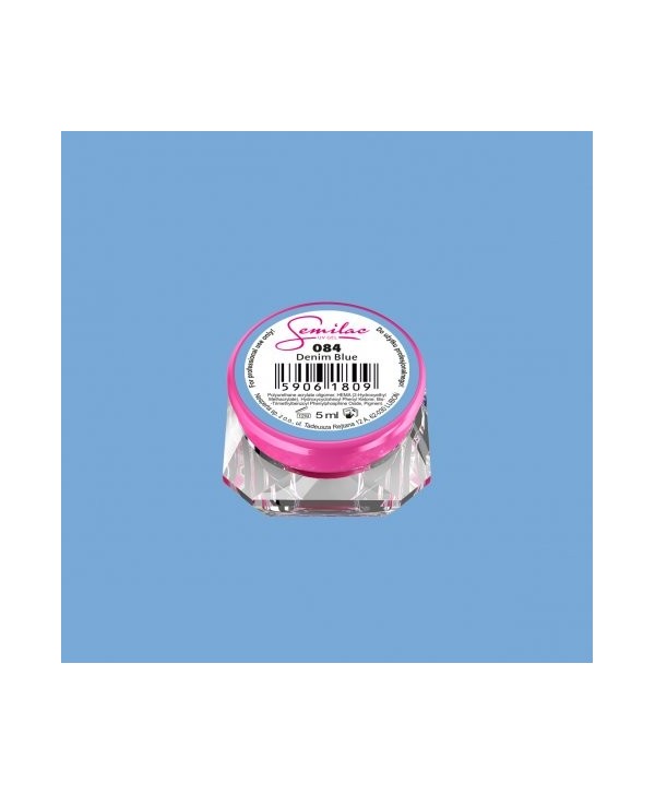 Barevný uv gel Semilac 084 Modrá