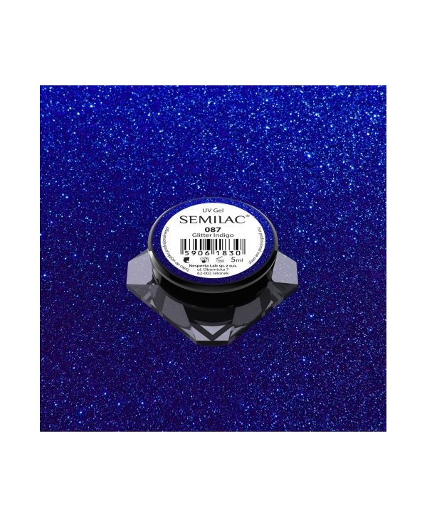Barevný uv gel Semilac 087 Modrá