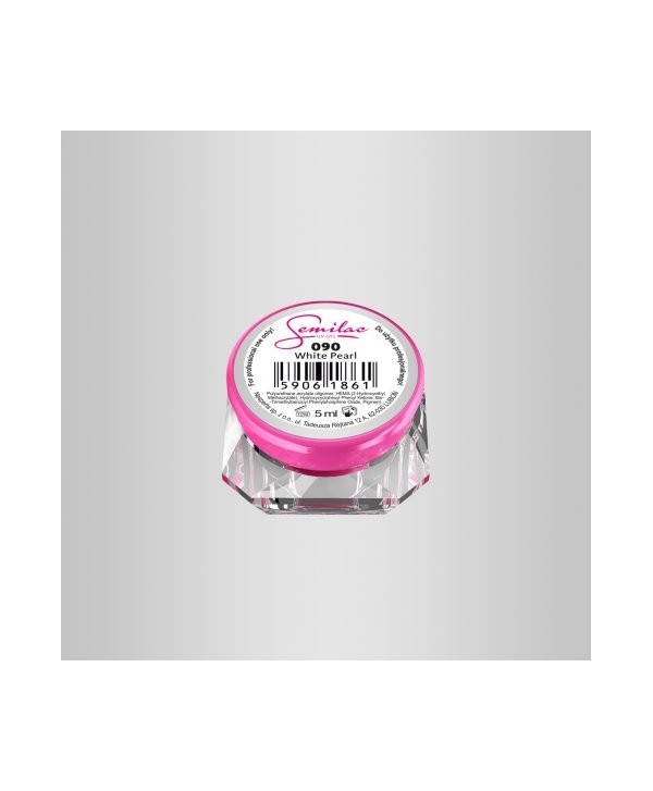 Barevný uv gel Semilac 090 Stříbrná