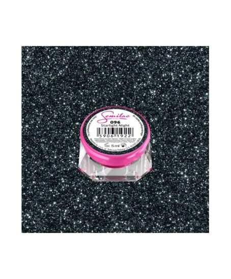 Barevný uv gel Semilac 096 Černá