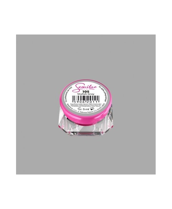 Barevný uv gel Semilac 105 Šedá