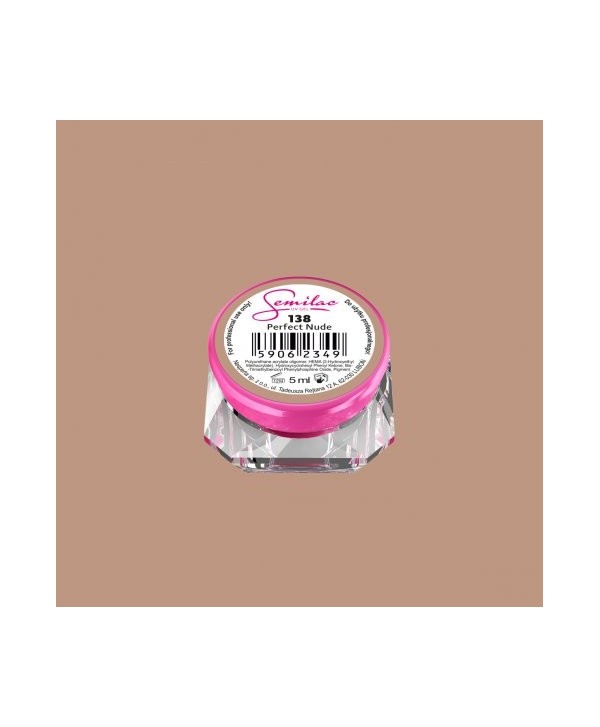Barevný uv gel Semilac 138 Hnědá