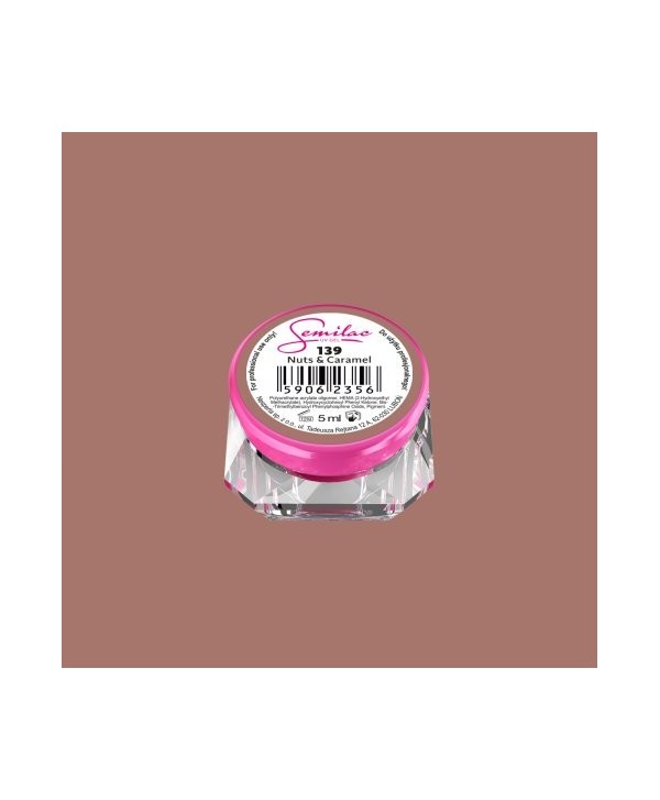 Barevný uv gel Semilac 139 Hnědá