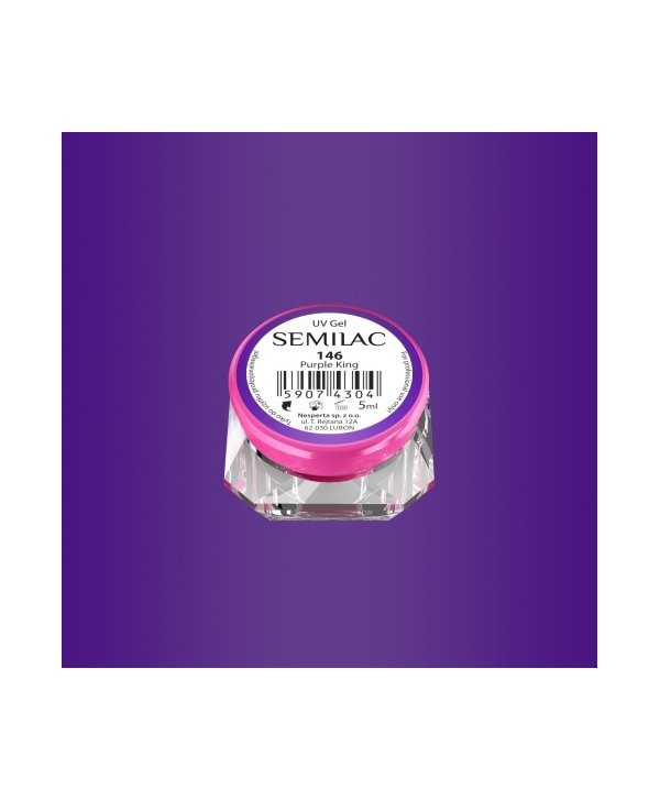 Barevný uv gel Semilac 146 Fialová