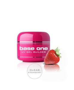 Base one UV gel Clear 15g - Strawberry Čirá
