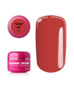 Base one barevný gel 47 Spicy Red 5g Červená