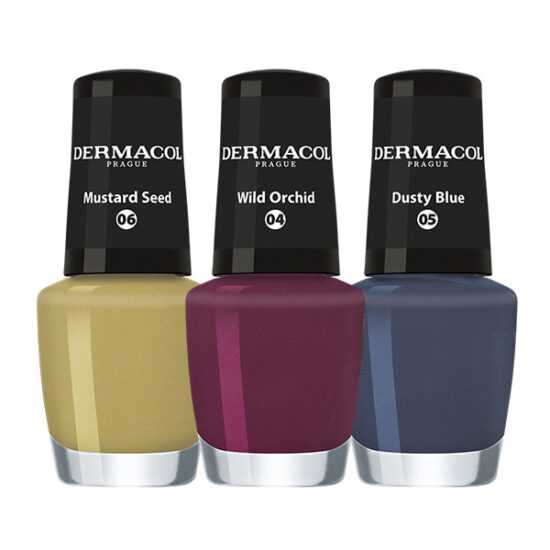 Dermacol - Lak na nehty mini - limitovaná edice - Lak na nehty mini Dark Purple č.01 -