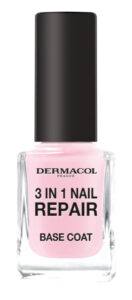 Dermacol - Zpevňovač na nehty 3v1 - 3in1 Nail Repair Base Coat -